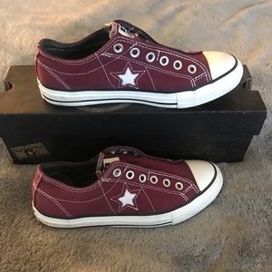 Converse lace-less sneakers